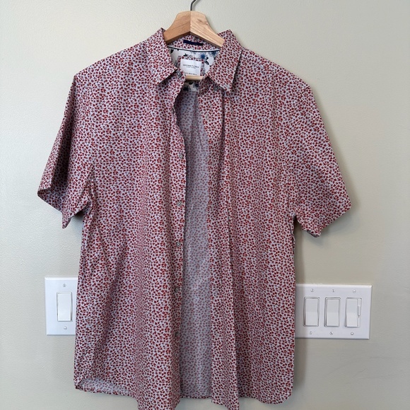 Denim and Flower Mens Button down Shirt XL - Picture 1 of 4
